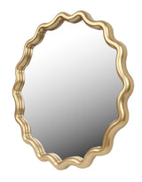 Gold Wave Framed Wall Mirror - PQB24