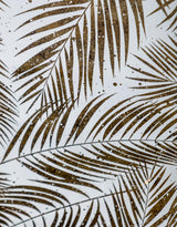 Set of 2 Dark Gold Tropical Leaf Serving Trays - LUM16