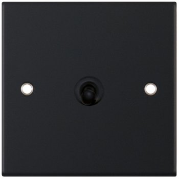 Selectric 5M Matt Black 1 Gang 10A 2 Way Toggle Switch