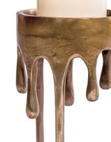 Large Gold "Dali" Drip Candle Holder - DRP27