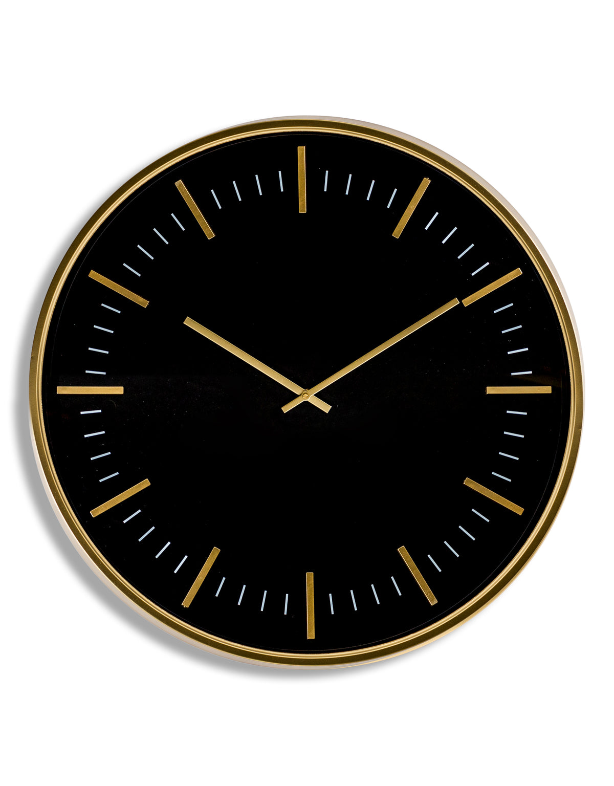 Large Black & Gold Classic Wall Clock - FCM17
