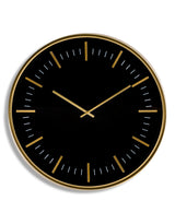 Large Black & Gold Classic Wall Clock - FCM17