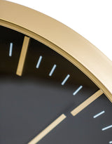 Large Black & Gold Classic Wall Clock - FCM17