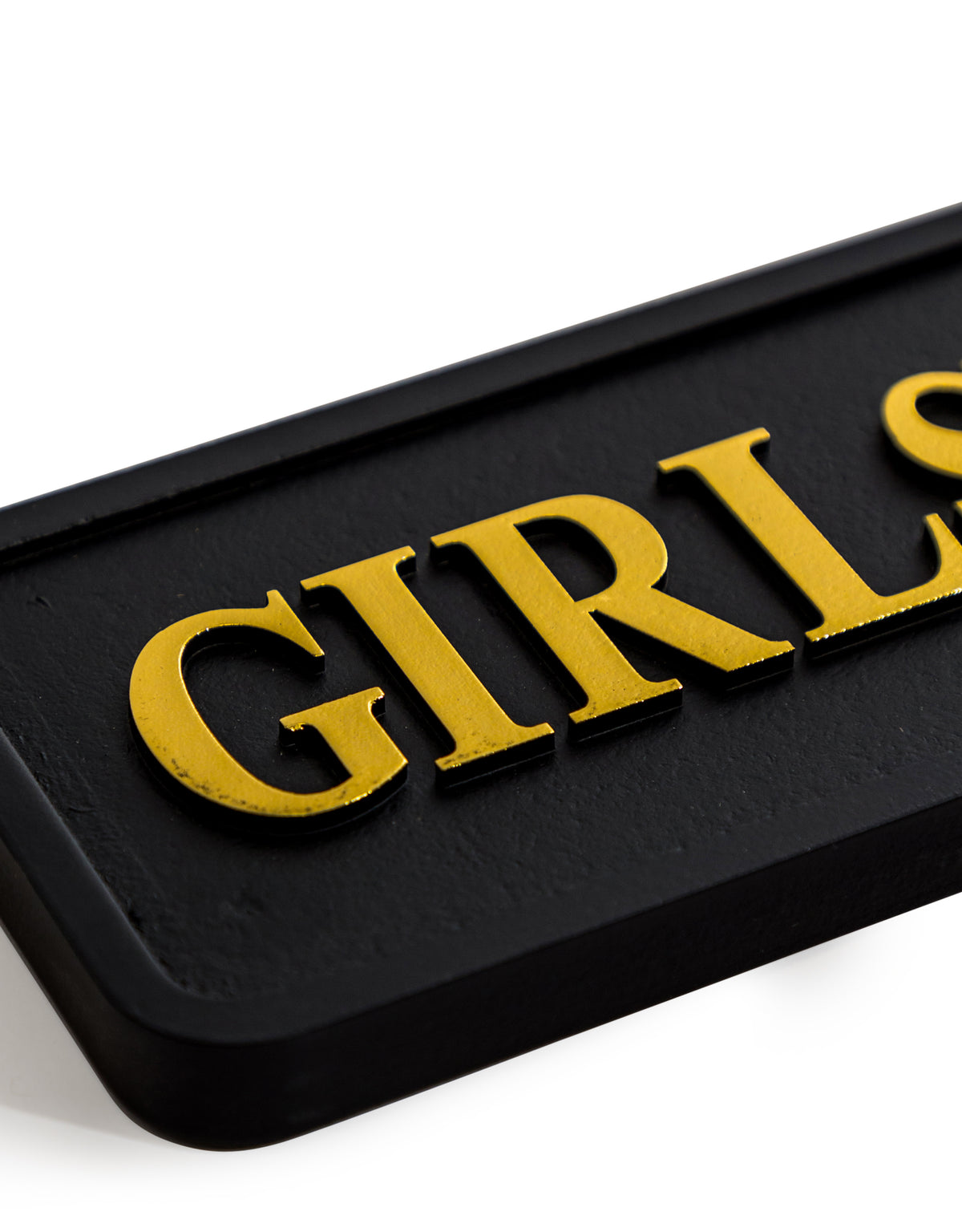 Black & Gold "Girls Just Wanna Have Funds" Wall Sign - RS103