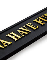 Black & Gold "Girls Just Wanna Have Funds" Wall Sign - RS103
