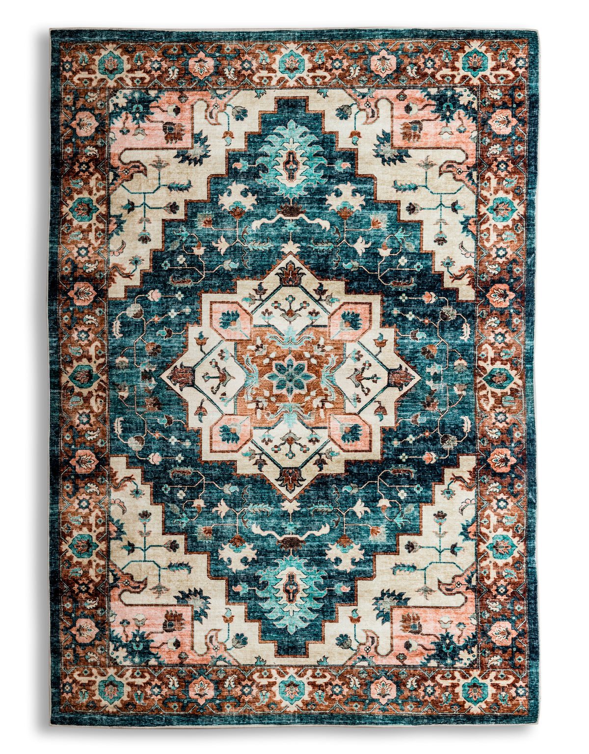 Kashan Traditional 230x160cm Rug - OCM12