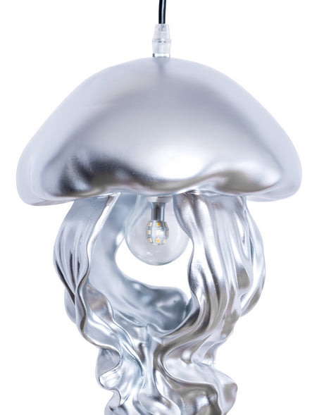 Silver Jellyfish Ceiling Pendant - CH297