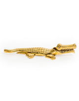 Polished Brass Crocodile Nutcracker - FMH38