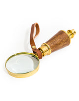 Brass Magnifying Glass with Leather Strap - FMH42