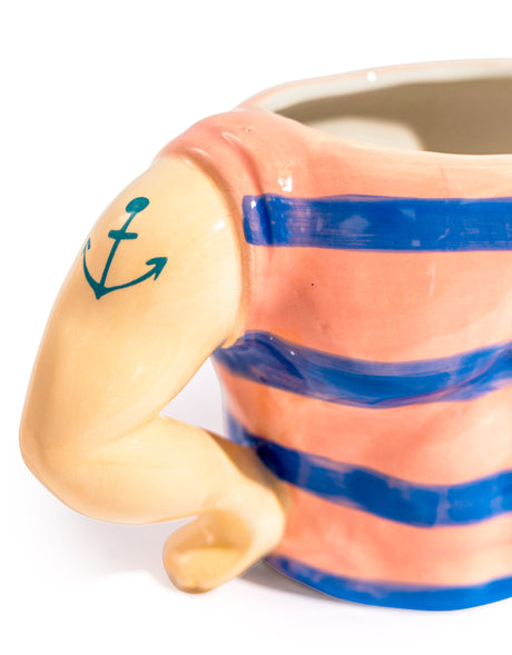 "Hello Sailor" Ceramic Storage Pot (to be bought in qtys of 2) - EGC12