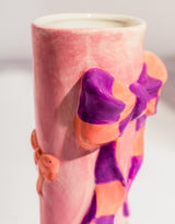 Large Ribbon Bow Heeled-Boot Ceramic Vase - EGC14