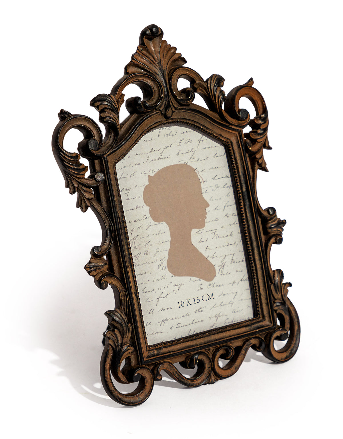 Antique Bronze Ornate Baroque 4x6" Photo Frame - MK182
