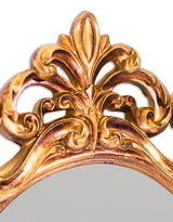 Antique Gold Ornate Baroque Oval Wall Mirror - MK189