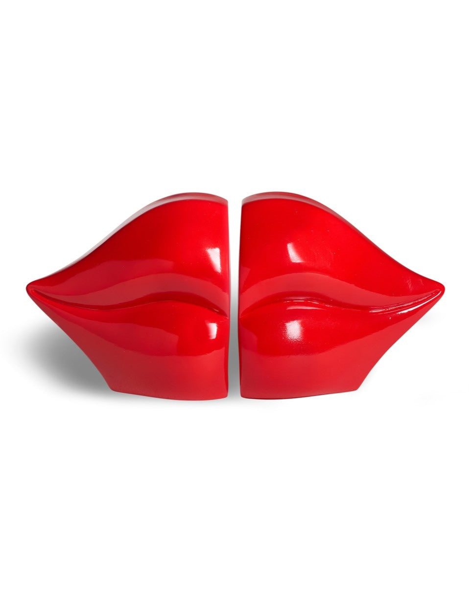 Set of Red Lips Bookends - DVM59
