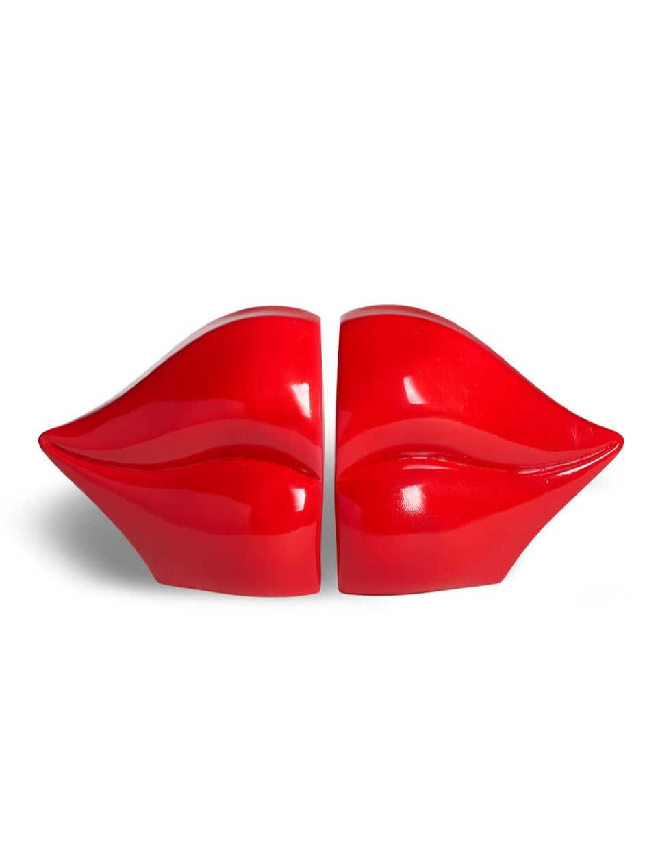 Set of Red Lips Bookends - DVM59