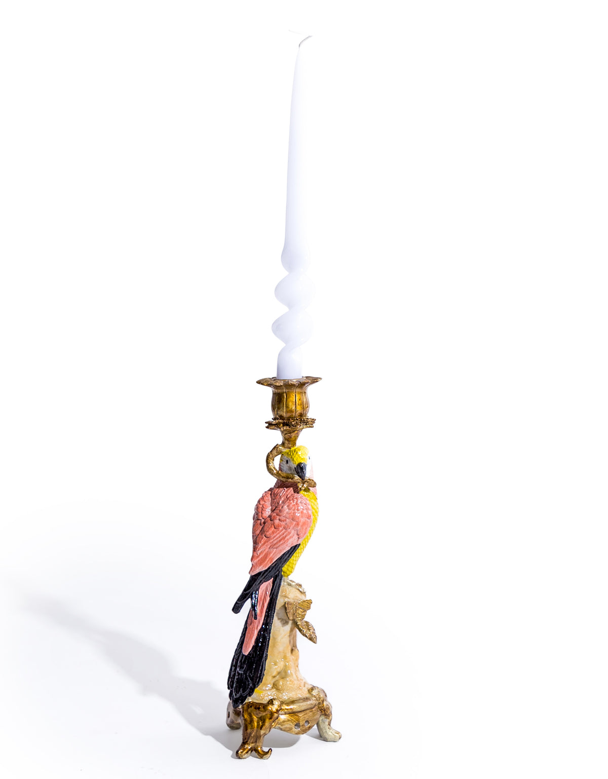 Antiqued Ornate Parrot Candle Holder - RM74