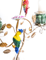 Antiqued Ornate Multi Branch Parrot Candle Holder - RM75