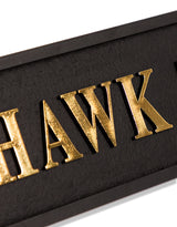 Black & Gold "Hawk Tuah" Wall Sign - RS105
