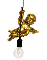 Antique Gold Cherub Ceiling Pendant - BD186