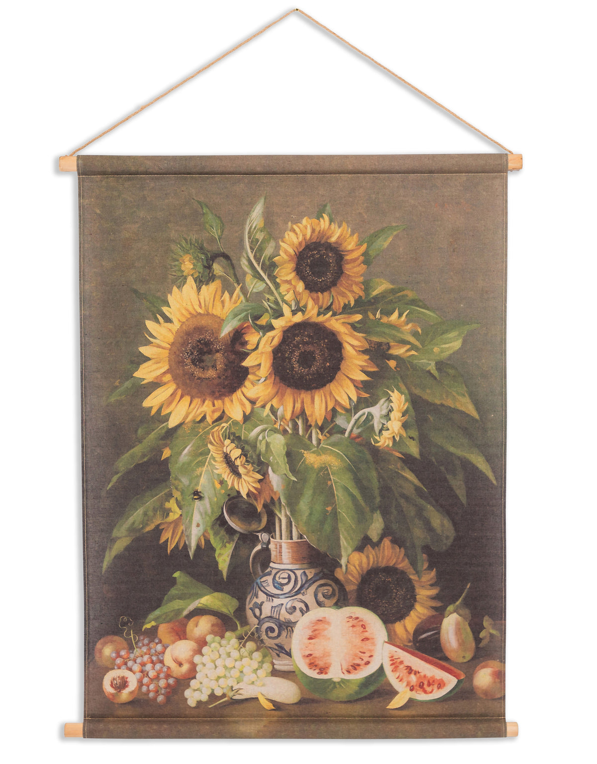 Sunflower Fruit Boho Wall Hanging Canvas Print - PSC18
