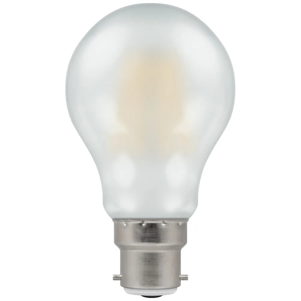 Crompton LED 7.5W GLS Filament Pearl Dimmable 2700K BC-B22d