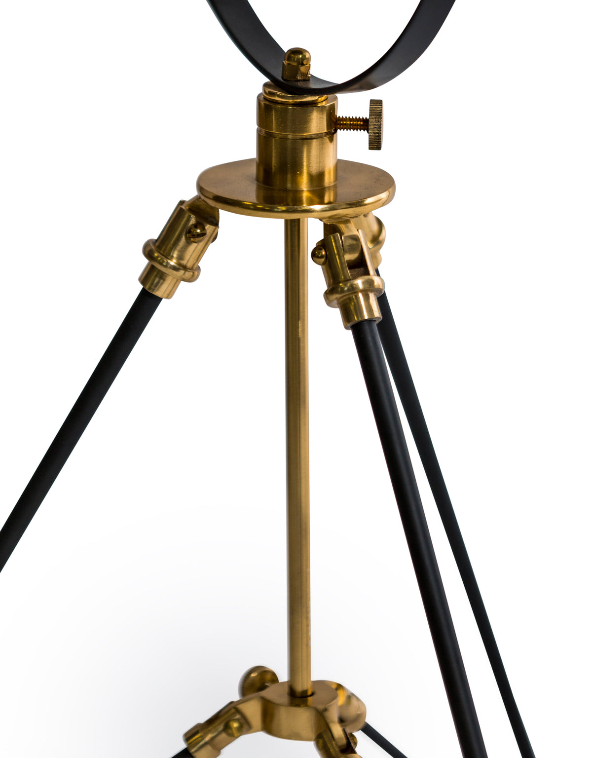 Black and Brass Large Tripod Table Lamp - BAR25