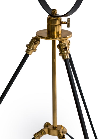 Black and Brass Large Tripod Table Lamp - BAR25
