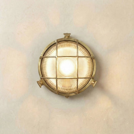 solid brass porthole bulkhead small 190mm x 80mm