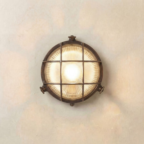 solid brass large porthole bulkhead antique brass