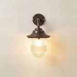 Navigator Goose Neck Wall Lantern Plain - Antique Brass