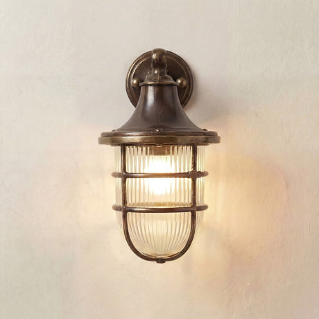 Navigator Large Wall Lantern - Antique Brass