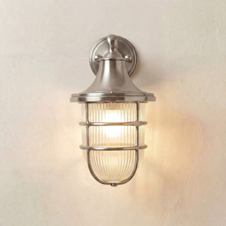 Navigator Large Wall Lantern - Satin Nickel