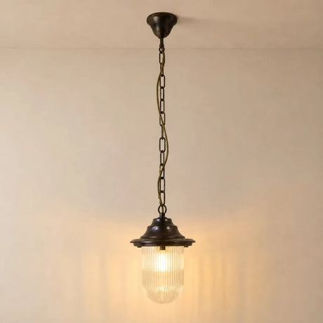 Navigator Pendant Lantern Plain - Antique Brass
