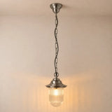 Navigator Pendant Lantern Plain - Satin Nickel