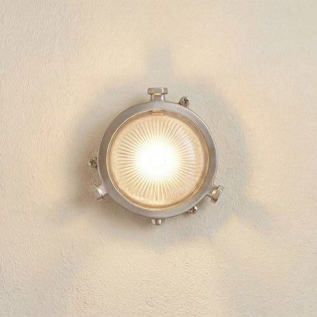 solid brass porthole mini bulkhead satin nickel