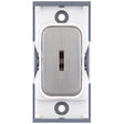 Selectric GRID360 Satin Chrome 20A DP 1 Way Keyswitch Module with White Insert