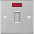 Selectric 5M Satin Chrome 1 Gang 20A DP Switch with Neon and White Insert