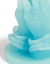 Pale Blue "Praying Hands" Candle - CCC21