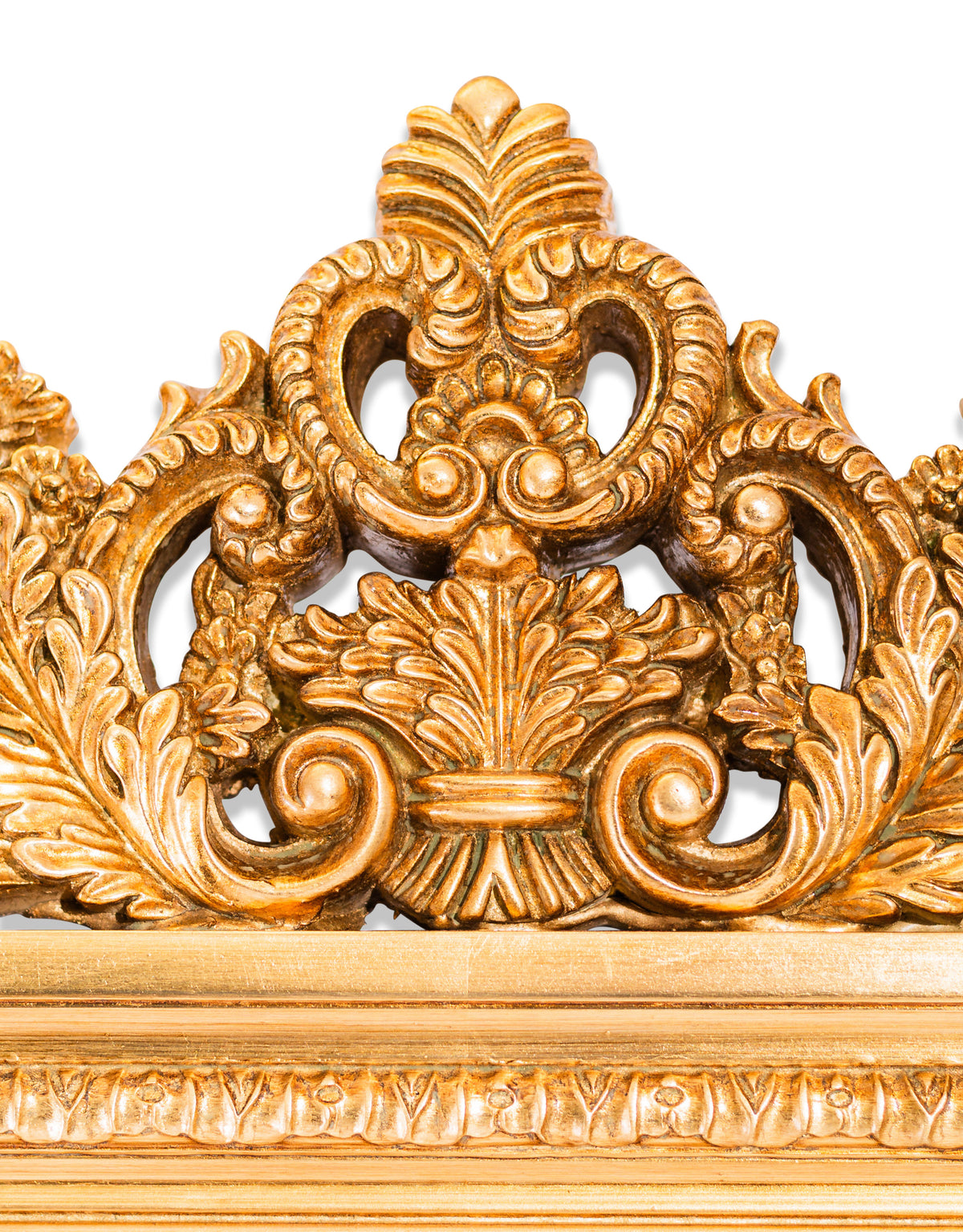 Gold Baroque Floral Mirror - M417