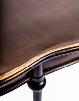Black & Antique Gold "Orwell" Console Table - VRN38