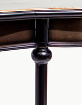 Black & Antique Gold "Orwell" Console Table - VRN38