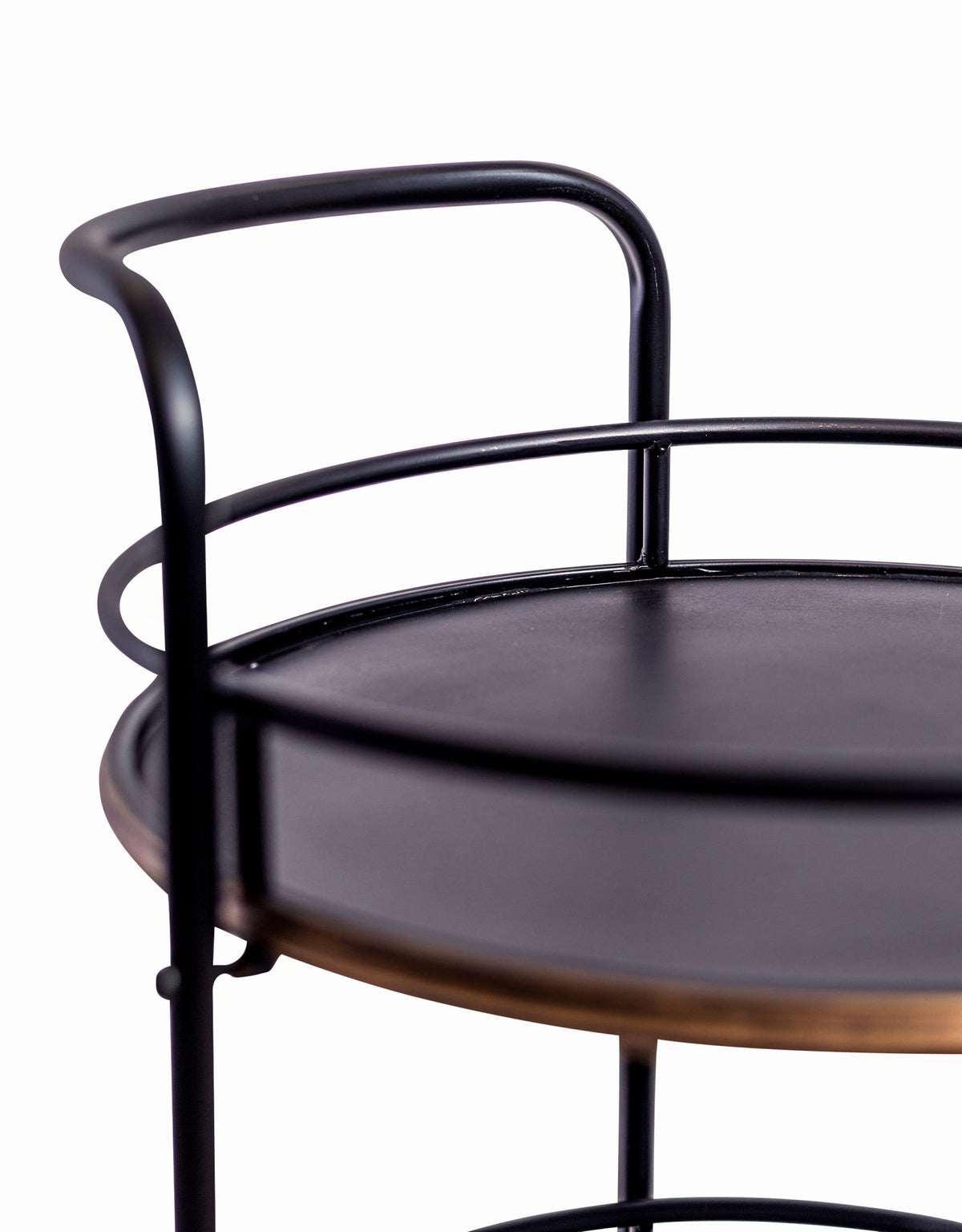 Antiqued Metal Drinks Trolley - VRN39