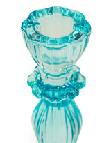 Light Blue Classic Glass Candle Holder - GW160