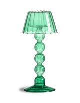 Dark Green Multi Ball Lamp-Style Glass Tealight Holder - GW161