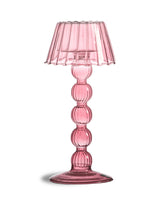 Red/Pink Multi Ball Lamp-Style Glass Tealight Holder - GW162