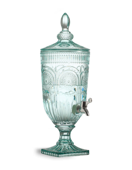 Teal Patterned 3-Litre Glass Drinks Server - GW165