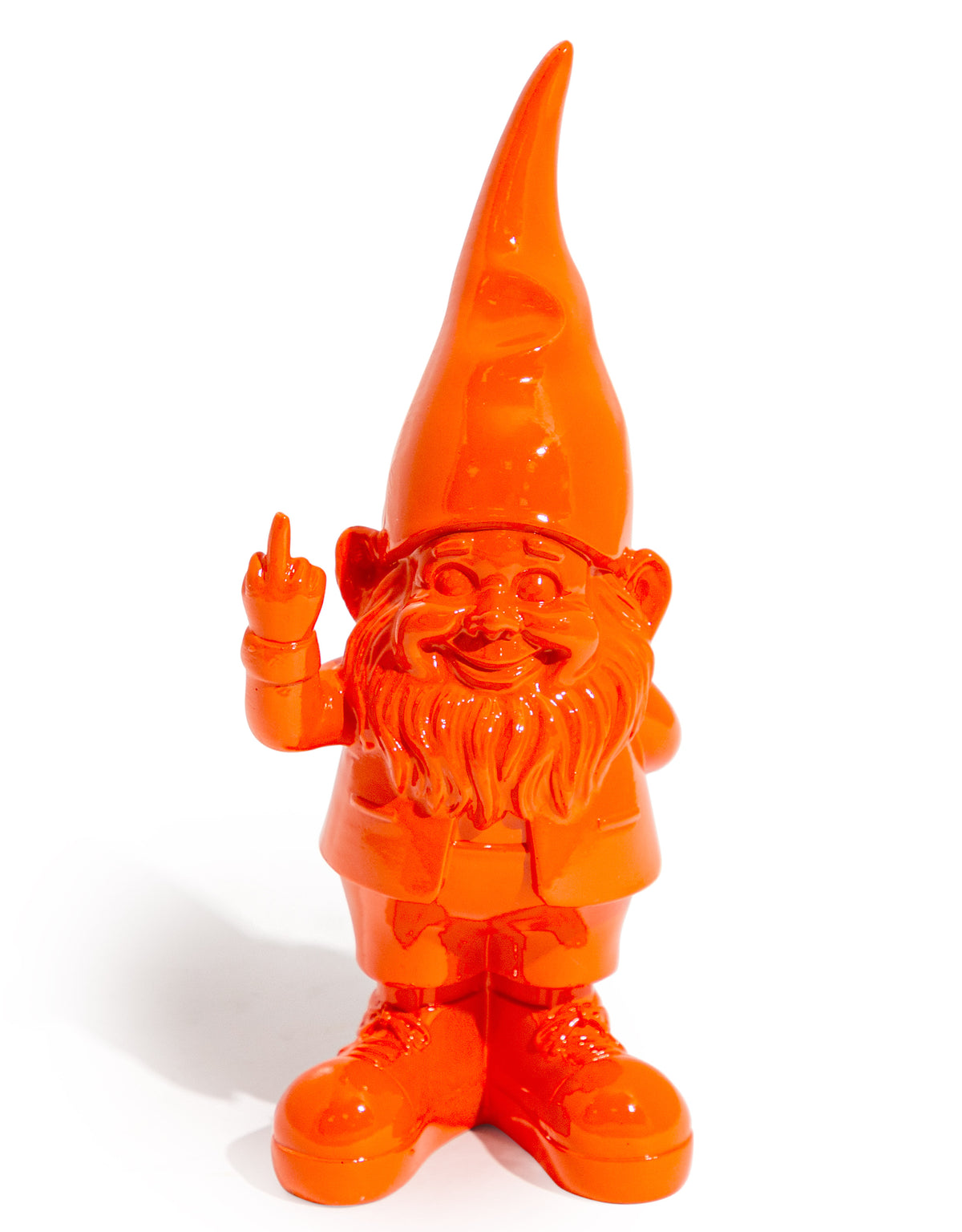 Small Bright Orange "Naughty Gnome" Figure - FL136