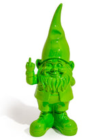 Small Bright Green "Naughty Gnome" Figure - FL138