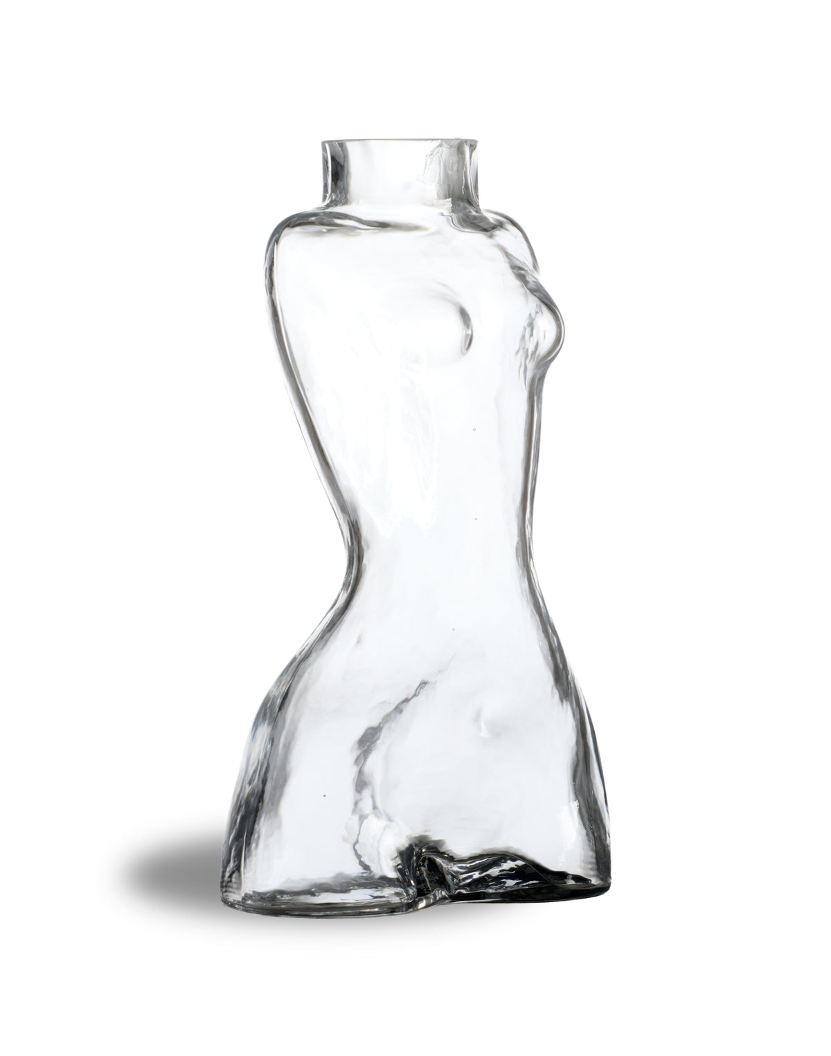 Clear Female Body Glass Stem Vase - GW168