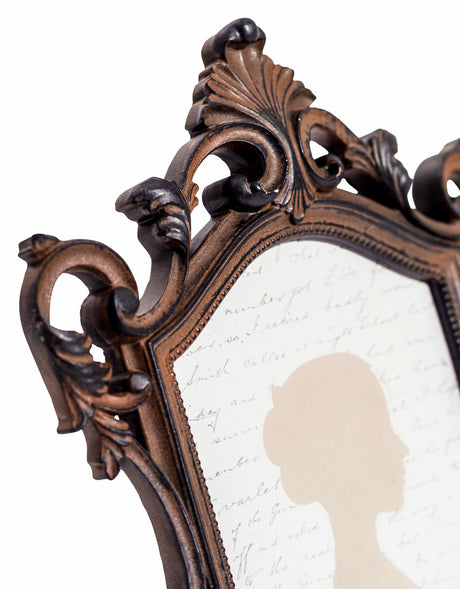 Antique Bronze Ornate Baroque 5x7" Photo Frame - MK183